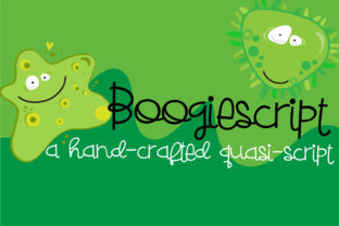Boogiescript: A Whimsical Script Font for Engaging Visuals