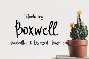 Boxwell: A Distressed Handwritten Font for Bold Branding