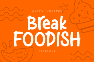 Break Foodish: A Playful Script Font for Eye-Catching Web Design