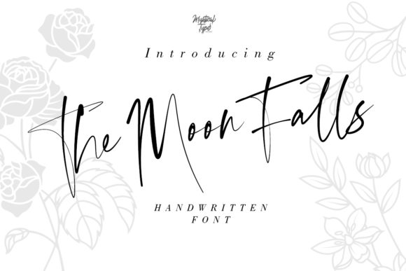 Bring Charm to Your Creations with The Moon Falls Font