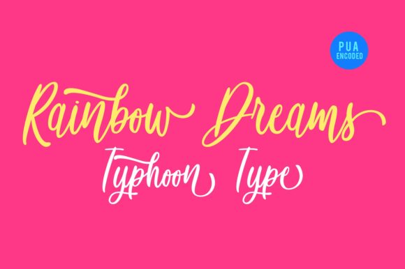 Bring Your Creations to Life with Rainbow Dreams Font