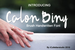 Calon Biny: A Modern Handwritten Font for Web Design