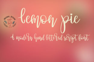Discover Lemon Pie: A Charming Script Font for Modern Branding