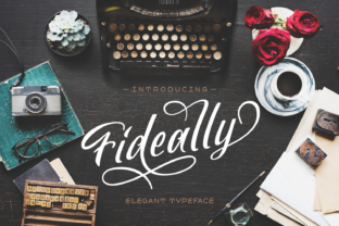 Fideally: A Premium Script Font for Creative Projects