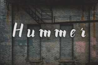 Hummer: A Versatile Brush Style Font for Unique Branding