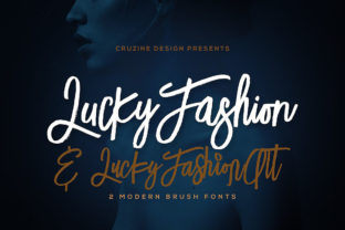 Lucky Fashion: A Handwritten Brush Font for Crafters