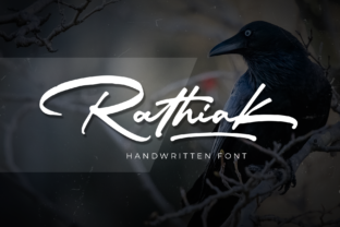 Rathiak: A Handwritten Brush Font for Creative Branding